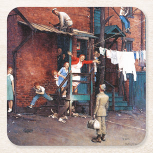 Dessous-de-verre Carré En Papier Homecoming G.I.