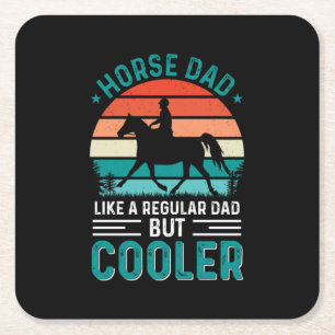 Dessous-de-verre Carré En Papier Horse Dad