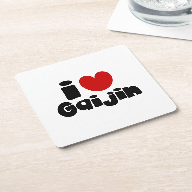 Dessous-de-verre Carré En Papier i heart Gaijin (Incliné)