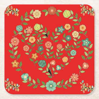 Dessous-de-verre Carré En Papier il porte des verres