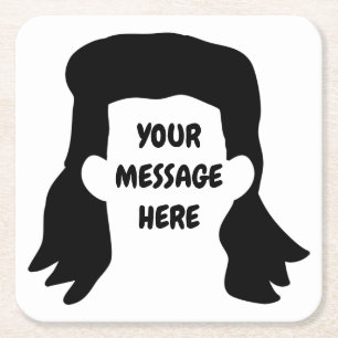 Dessous-de-verre Carré En Papier Illustration d'une combinaison de messages personn
