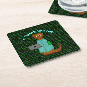 Dessous-de-verre Carré En Papier I'm Otter-ly