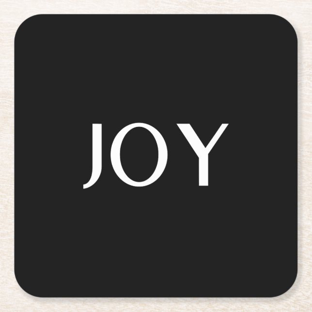 Dessous-de-verre Carré En Papier Immobilier simple personnalisé élégant (Devant)