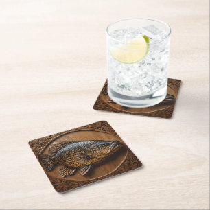 Dessous-de-verre Carré En Papier Impression textuelle 3D Australian Murray Cod,