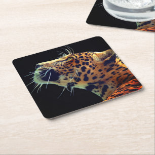 Dessous-de-verre Carré En Papier Jaguar