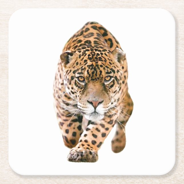 Dessous-de-verre Carré En Papier Jaguar Eyes (Devant)