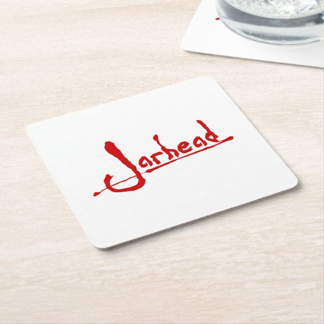 DESSOUS-DE-VERRE CARRÉ EN PAPIER JARHEAD (Incliné)