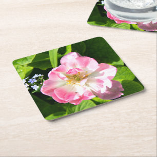 Dessous-de-verre Carré En Papier Joli tulipe rose