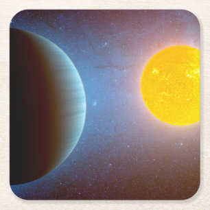 Dessous-de-verre Carré En Papier Kepler-10 Star System.