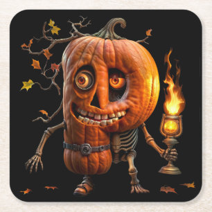Dessous-de-verre Carré En Papier Kine de Halloween