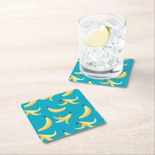 Dessous-de-verre Carré En Papier Kit de fête personnalisé Funny Banana moderne et m