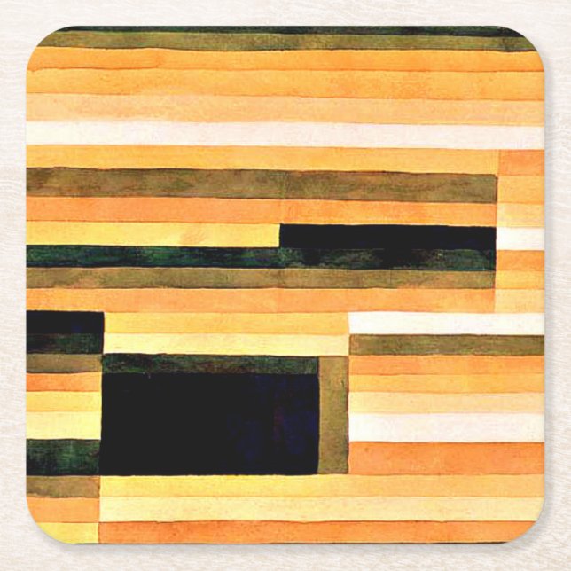 Dessous-de-verre Carré En Papier Klee - Rock Chamber, (Devant)