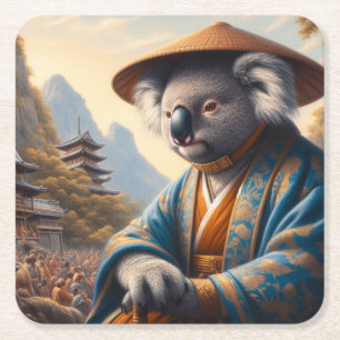 Dessous-de-verre Carré En Papier Koala Japon ancien
