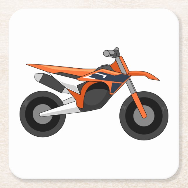 Dessous-de-verre Carré En Papier KTM 450 SX-F simple style (Devant)