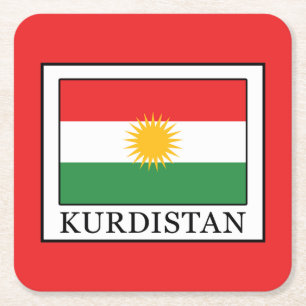 Dessous-de-verre Carré En Papier Kurdistan