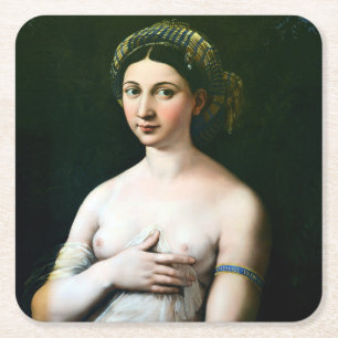 Dessous-de-verre Carré En Papier La Fornarina, Raphael, 1518-1519