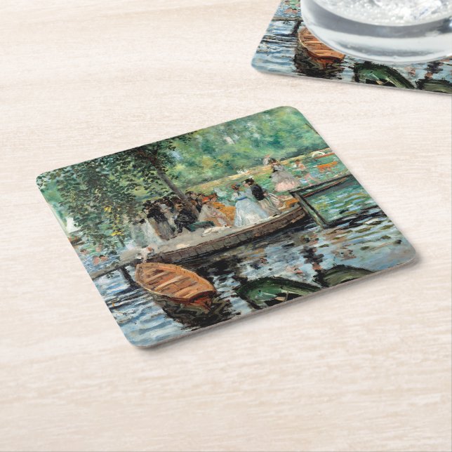 Dessous-de-verre Carré En Papier La Grenouillère Auguste Renoir (Incliné)