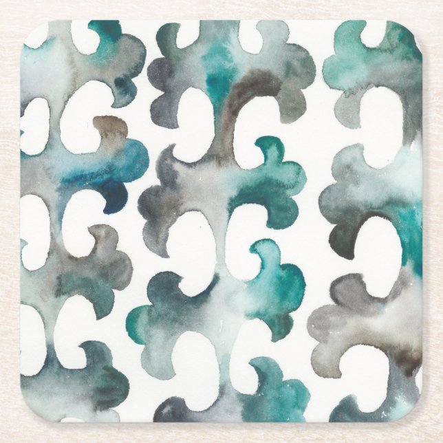 Dessous-de-verre Carré En Papier La Mer (Devant)