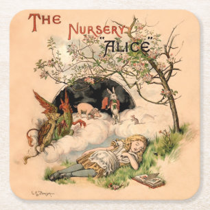 Dessous-de-verre Carré En Papier La Nursery Alice 1890 Couverture Ancien Monde Merv