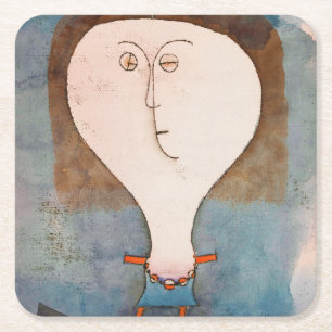 Dessous-de-verre Carré En Papier La peur d'une fille, Klee