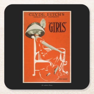 Dessous-de-verre Carré En Papier La plus grande comédie de Clyde Fitch, théâtre 