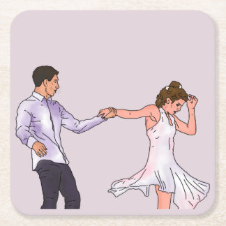 Dessous-de-verre Carré En Papier La prochaine étape James et Riley "Flying"