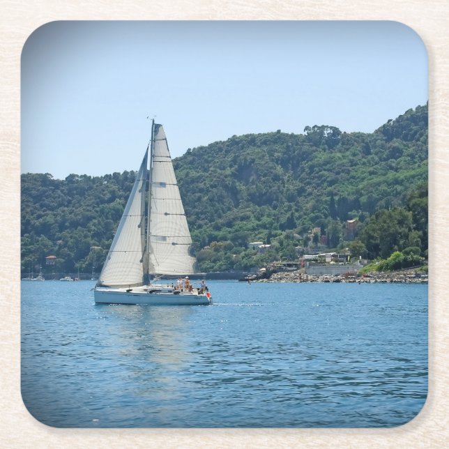 Dessous-de-verre Carré En Papier La Riviera italienne - Dessous de verre (Devant)