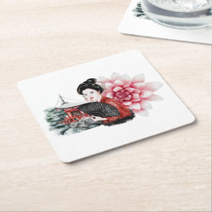 Dessous-de-verre Carré En Papier La série Okinawa Design 36