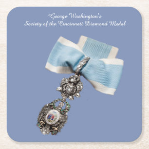 Dessous-de-verre Carré En Papier La société de Washington des dessous de verre de