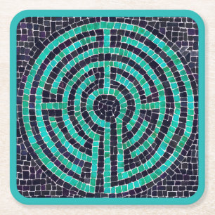 Dessous-de-verre Carré En Papier LABYRINTH III Dessous de verre en papier Carré - T
