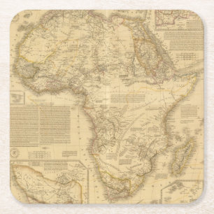 Dessous-de-verre Carré En Papier L'Afrique 5
