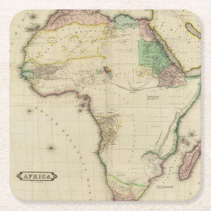 Dessous-de-verre Carré En Papier L'Afrique composée