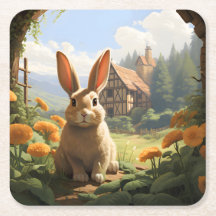 Lapin Parmi Les Marigolds