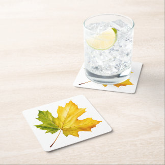 Dessous-de-verre Carré En Papier L'automne est dans le Dessous de verre du Carré aé