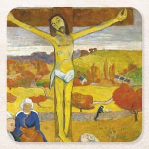 Dessous-de-verre Carré En Papier Le Christ Jaune, Gauguin