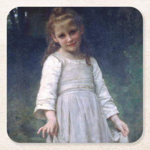 Dessous-de-verre Carré En Papier Le Curtsey, Bouguereau
