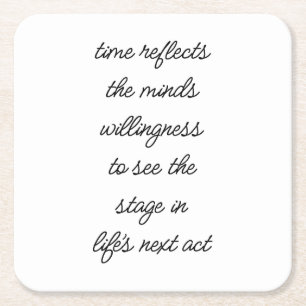 Dessous-de-verre Carré En Papier Le Dessous de verre papier de la vie au prochain a