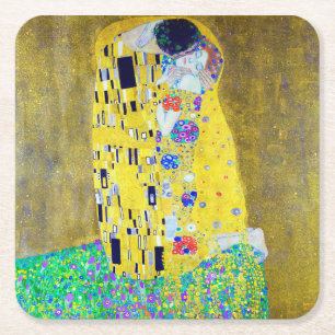 Dessous-de-verre Carré En Papier Le Kiss, Gustav Klimt
