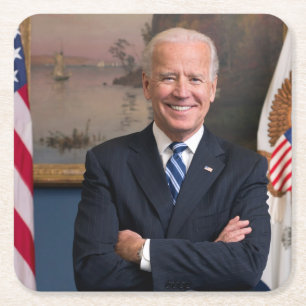 Dessous-de-verre Carré En Papier Le président américain Joe Biden en tant que sénat
