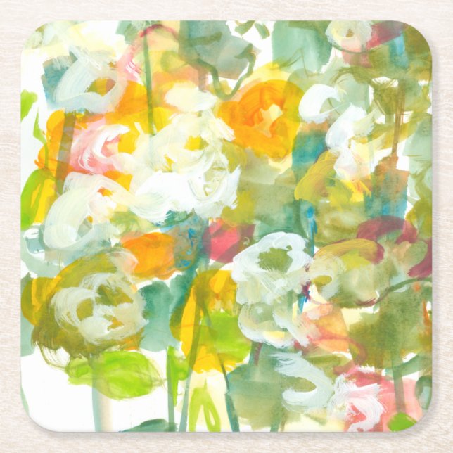 Dessous-de-verre Carré En Papier Le printemps a Sprung II (Devant)