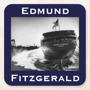 Dessous-de-verre Carré En Papier L'Edmund Fitzgerald