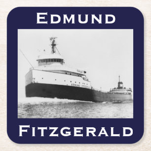 Dessous-de-verre Carré En Papier L'Edmund Fitzgerald