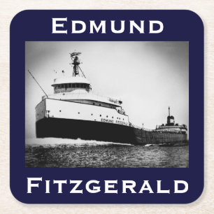 Dessous-de-verre Carré En Papier L'Edmund Fitzgerald