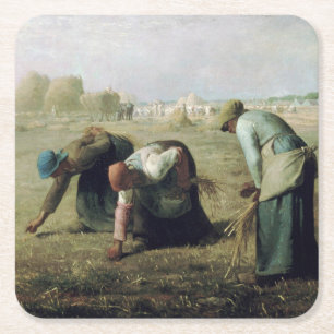 Dessous-de-verre Carré En Papier Les Gleaners, Jean-François Millet, 1857