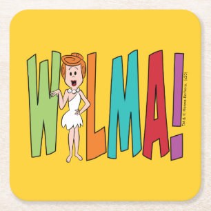 Dessous-de-verre Carré En Papier Les Pierrafeu   WILMA !