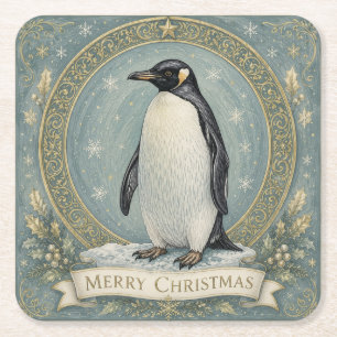 Dessous-de-verre Carré En Papier Les vœux de Noël de l'Empereur