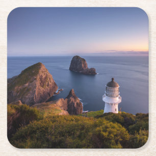 Dessous-de-verre Carré En Papier Lighthouses   Cape Brett New Zealand