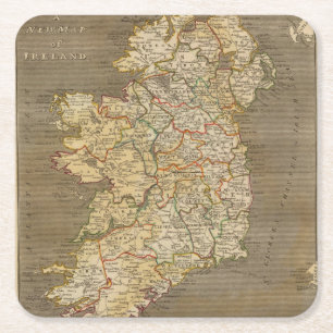 Dessous-de-verre Carré En Papier L'Irlande 8