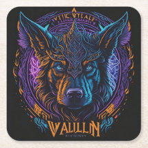 Logo de la tête de chien viking