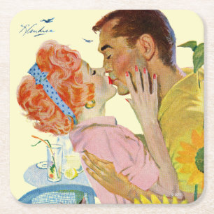 Dessous-de-verre Carré En Papier Love-Struck 2
